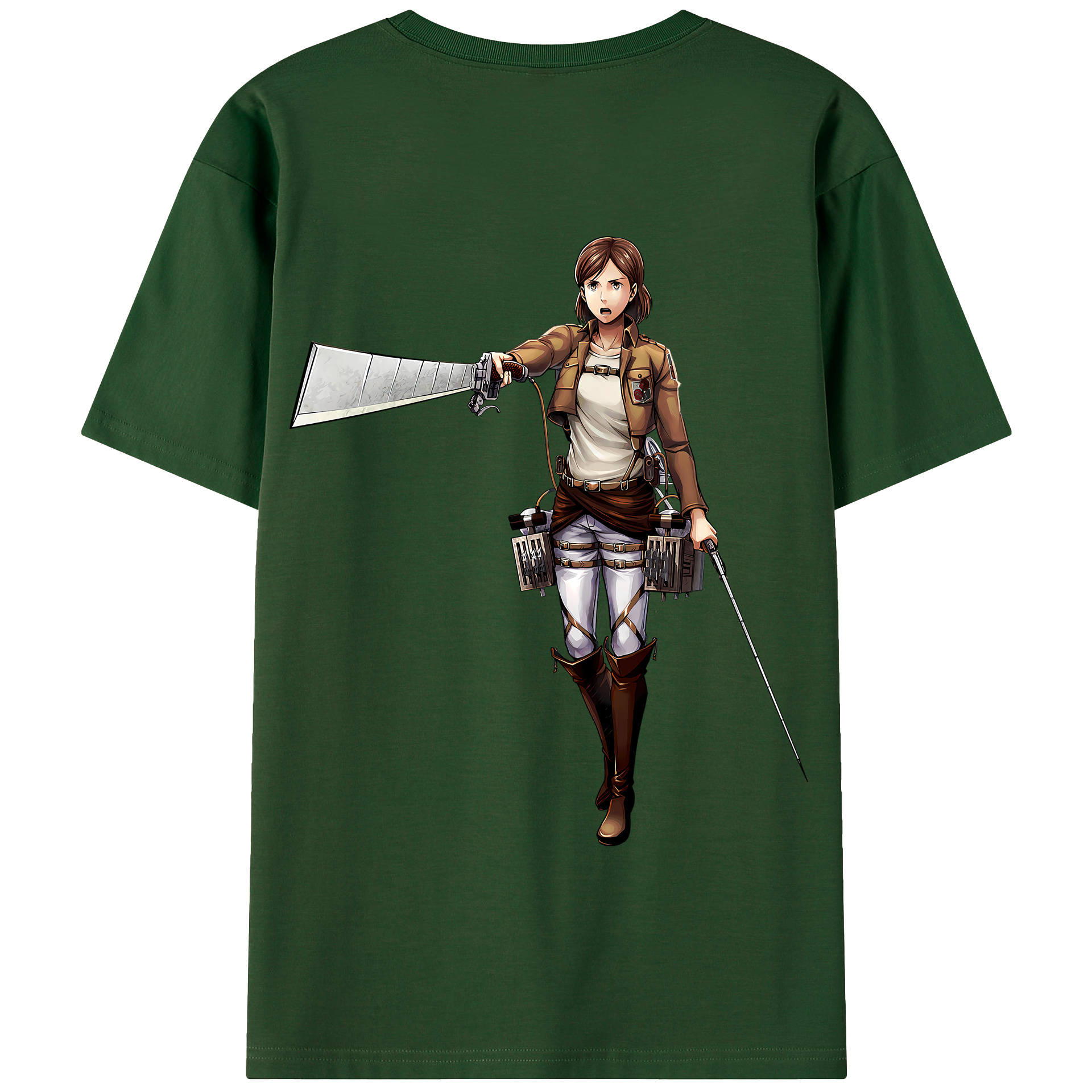（画像用） 進撃の巨人 Attack on Titan 綿100％半袖Tシャツ（背面プリント）